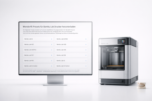 Wonderfil Presets für Bambu Lab Drucker (nicht getestete Profile)